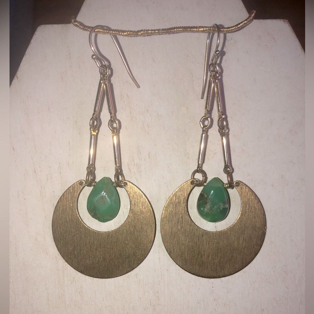 Aventurin Half-moon Earrings